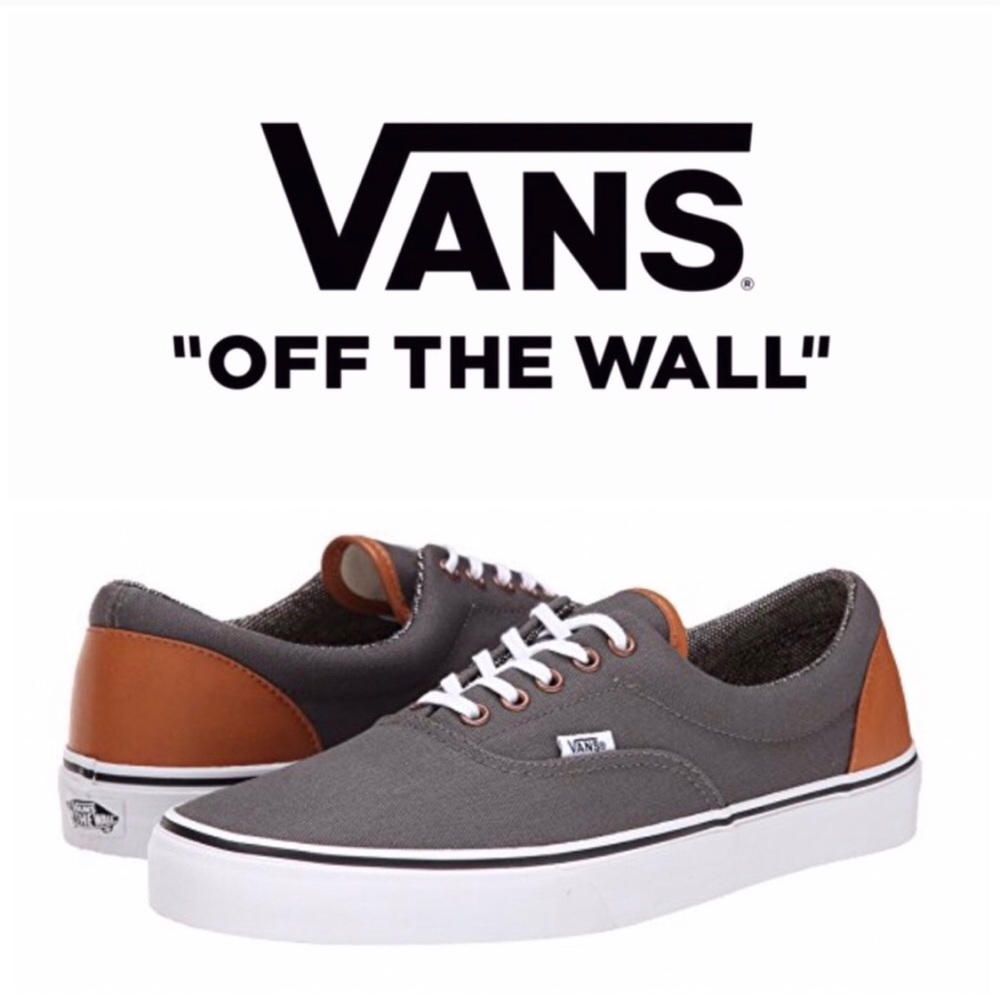 Vans Era Grey and Tweed Shoe. Men:7.5 Women:9